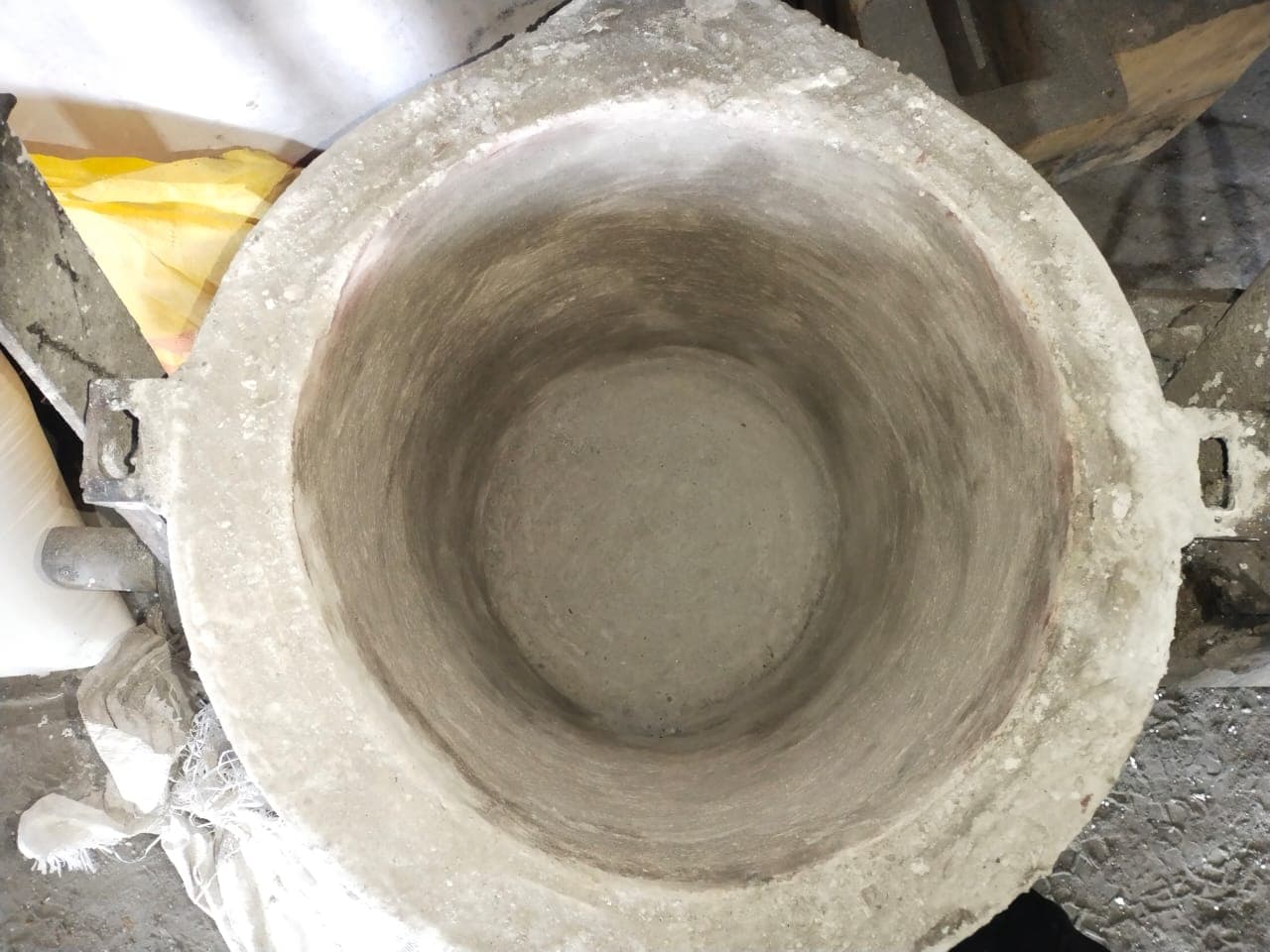 Foundry ladle relined with Doriflow castable at a DFP India customer site